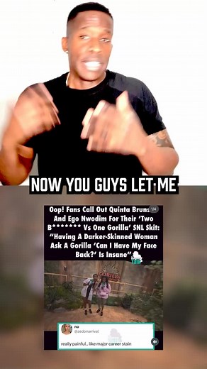 Quinta Brunson & Ego Nwodim did a SNL skit talking about the 100 men vs a gorilla and they’re receiving backlash. First of all, both of them are extremely brilliant at what they do. Abbott Elementary of course is hilarious and an absolute hit! Here’s the thing, as black people we should tread lightly when talking about gorillas, monkeys, Planet of The Apes. All of that, because let’s be real. They’ve always compared black people to monkeys. Listen, as a comedian sometimes we walk the line. I do 