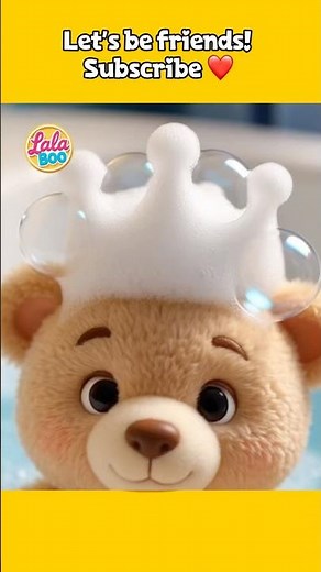 Bath Time Song - Little Bear Wash Your Hair 🛁 | LalaBoo
