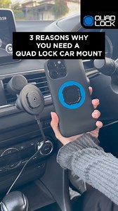 3 Reasons why you need to get this Car Mount: 1️⃣ Super Secure 2️⃣ Quick to Attach & Detach 3️⃣ Fast Wireless Charging | QUAD LOCK