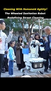 6.1K views · 56 reactions | The #future of urban sanitation is here! 烙This humanoid #robot features a highly responsive body with multiple degrees of freedom, powered by a self-developed vision-language-action AI model. From wiping trash bins to #cleaning hard-to-reach wall corners, it tackles the trickiest chores with ease. Welcome to smart city maintenance! #tech #China #CowaRobot #Shenzhen #AI | Huanqiu.com | Facebook