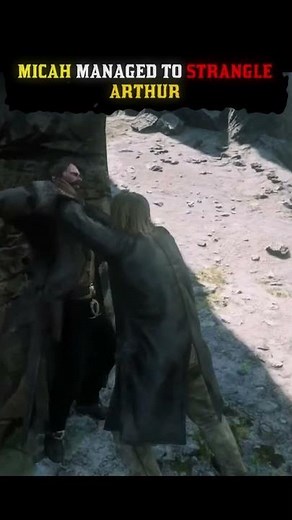 Micah managed to strangle Arthur - RDR2 #shorts #short #rdr2 #arthurmorgan