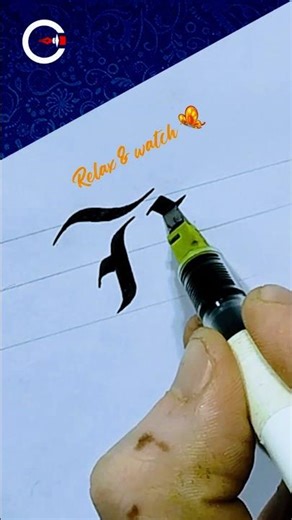 Beautiful words calligraphy ✍️ | smooth and clean writing #short