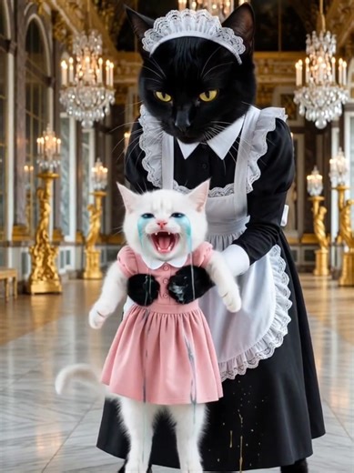 Kitty Accidentally Vomit . . . #viral #kitty #kittycat #fyp #maid