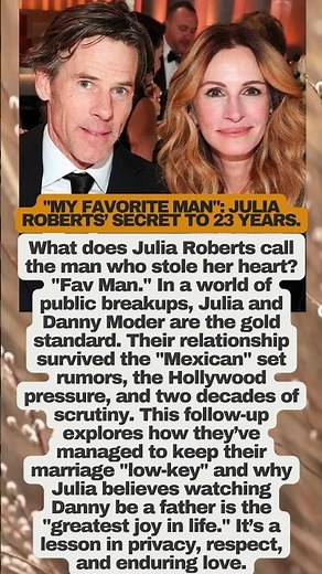 Julia Roberts Calls Husband Danny Moder Her ‘Fav Man’ in Sweet Post! ❤️ #JuliaRoberts #truelove