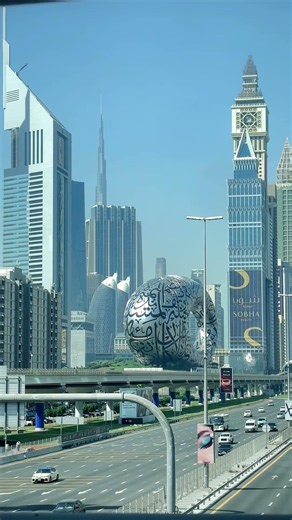 Dubai SZR Corridor: 120K VPD, Museum Torus, 828m Burj Khalifa