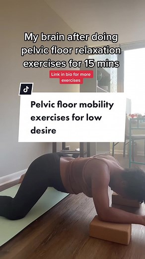 If you feel anxious and tense-your cooch is prob too hun! These are only 3 of some of my fave exercises to help with desire, bladder control, and low back pain. . To get more exercises for decreasing pelvic pain, seggzual pain, and pelvic floor tension—>My V CEO Release E guide. Limited time 25% off for Valentines Week! . Give these exercises a try 🤎 #pelvicfloorphysicaltherapist