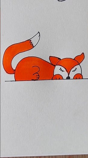 How to draw a fox easy | Step by step drawing