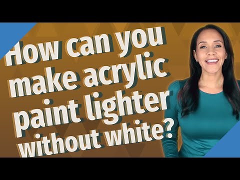 How can you make acrylic paint lighter without white?