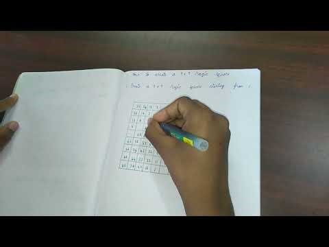 How to create a 9×9 magic square using easy steps.