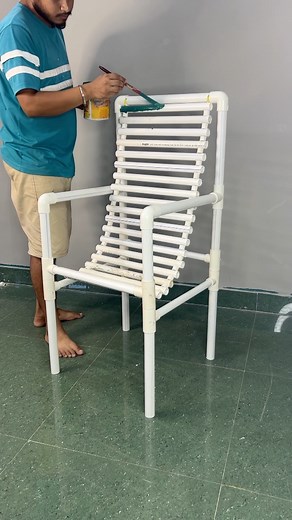 Real Chair Using PVC Pipe #Reels #DIY #REused | Deep's CRAFT