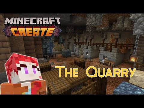 Minecraft Create Mod Let's Play: Starting a Quarry (Episode 7)