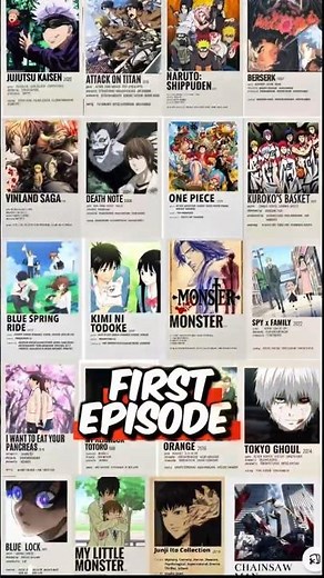 WHICH ANIME HAS THE BEST FIRST EPISODES ?