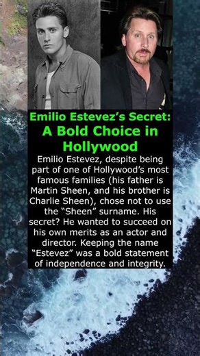 Emilio Estevez’s Secret: A Bold Choice in Hollywood