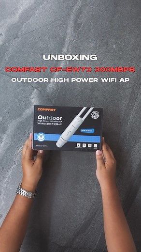 8.4K views · 17 reactions | Comfast CF-EW73 300Mbps Outdoor High Power Wi-Fi Coverage AP Outdoor #comfast #outdoorwifiantenna #comfastew73 #cctvoutdoorwifiwaterproof #wifi #wifibooster #easypc #techiteasy #technology | EASY PC | Facebook