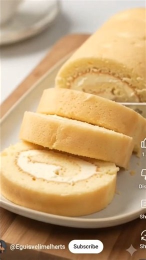 🍰✨ Easy Swiss Roll with Buttercream! ✨🍰#SwissRoll #ButtercreamSwissRoll #EasyRecipe