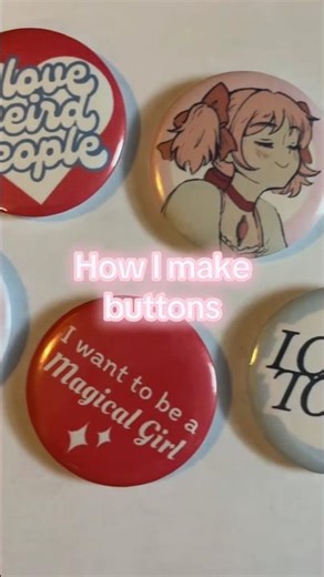 Making buttons to sell later. #buttonmaker #tutorial