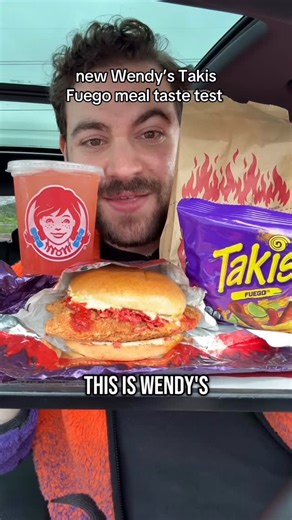 2K views · 1.1K reactions | Wendy’s new Takis Fuego meal comes out on...