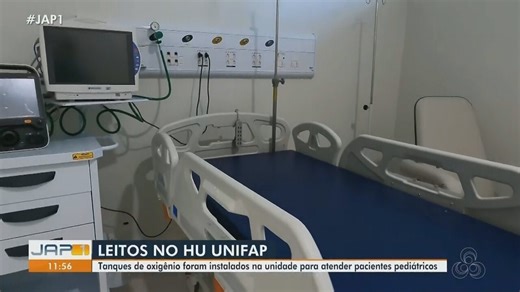 Leitos no HU: Tanques de O2 foram instalados na unidade para atender paciente pediátricos