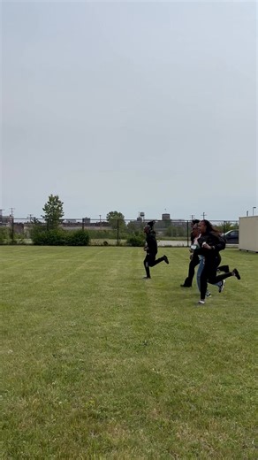 Scream and run! We're so excited to lead games with the campers! | DNR Outdoor Adventure Center