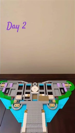 Day 2 of Disney Castle LEGO 🏰 #lego #disneyprincess #cinderella #creative #buildingblocks