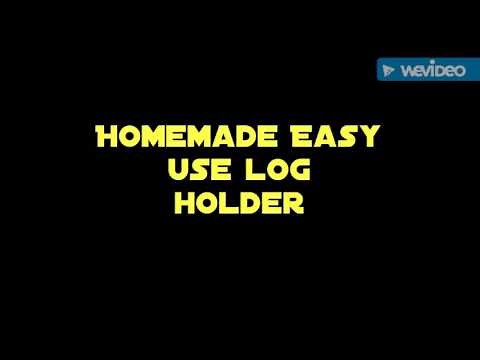 HOMEMADE EASY USE LOG HOLDER FOR CHAINSAW