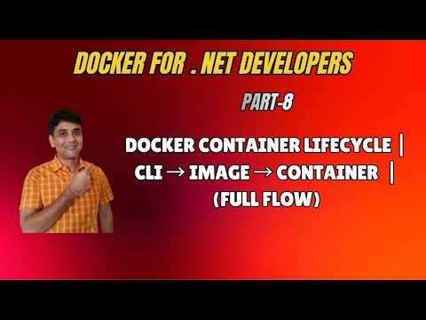 8. Docker Container Lifecycle - CLI → Docker Image → Docker Container (Full Flow) | Detailed Concept