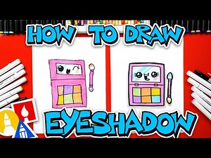 How To Draw An Eyeshadow Kit - Videos For Kids