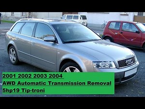How to remove 2001 - 2004 Audi A4 B6 Automatic Transmission on jack stands
