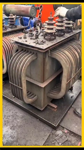 Real Engineerings | Engineering & Technology & Gadgets & DIY on Instagram: "Powering the Grid: Unveiling the Core of a High-Voltage Transformer! ⚡🏗️ ​Witness the massive scale of electrical engineering as the active part (the core and coil assembly) is lifted from a heavy-duty distribution transformer! This is the hidden "heart" of the power grid, responsible for stepping down high voltages to safe levels for industrial or residential use. ​The Art of Electromagnetic Induction ​This video captu