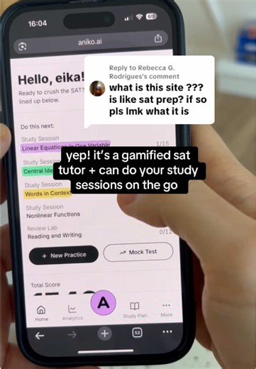Replying to @Rebecca G. Rodrigues #sat #satprep #digitalsat #aniko #studywithme