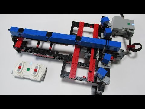 Lego Monorail 5 Directions Switch Rail test 2 by Pybricks