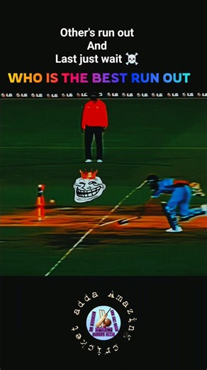 khatarnak run out in cricket history ☠️👈 #cricket #trendingreels #ipl #youtubeshorts #shortsfeed