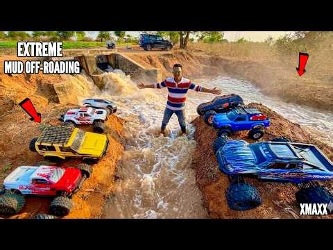 RC Monster Traxxas Cars in Deep Sink Hole Maut ka Kua Survival Challenge – Chatpat toy tv