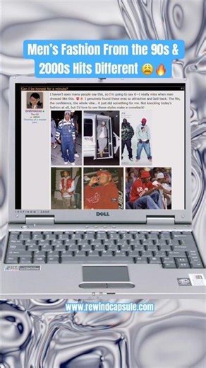 We need to talk about 90s & 2000s men's fashion. 👀