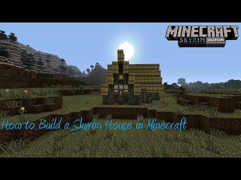 How to build a Skyrim House in Minecraft ( Easy )