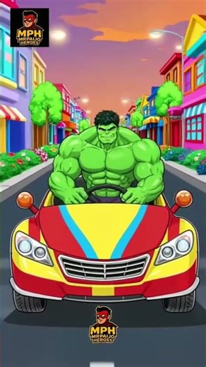 Hulk Driving a Car! 🟢🚗💥 | The Incredible Hulk on the Road