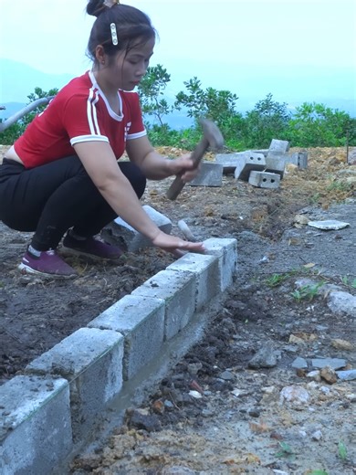 Building a Wooden Fence Around a Log Cabin