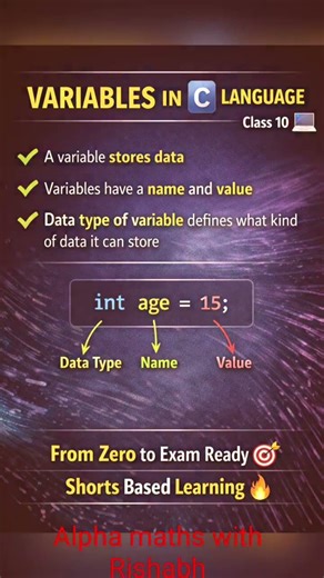 Class 10 Computer Exam 2026 📚🔥 C Language Complete Revision in Shorts 💻 | 💯#shorts