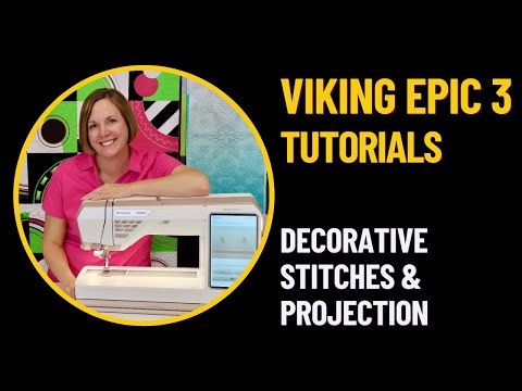 Husqvarna Viking Designer Epic 3 Decorative Stitches & Projection