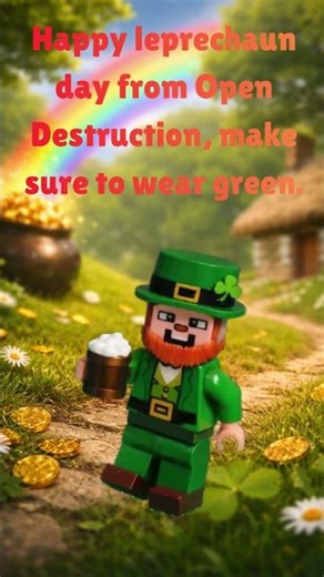 Happy Leprechaun Day #leprechaun #viral #lego #minecraft #viral #holiday