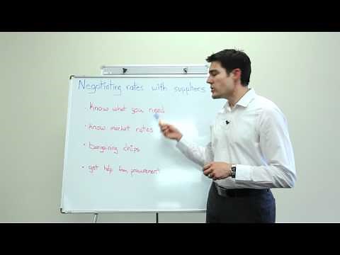 Project Management: Negotiating Rates With Suppliers