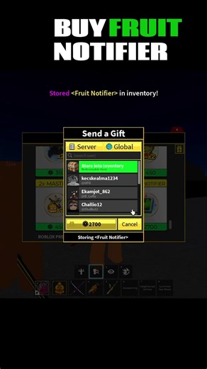 FRUIT NOTIFIER 🔥🔥🔥#bloxfruit #roblox