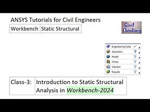Introduction to Static Structural Analysis using Ansys Workbench 2024 | Steps in Static Analysis