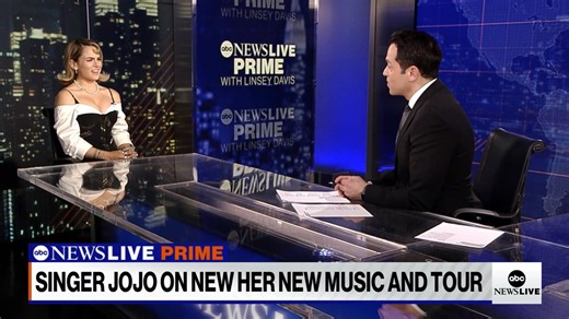 7.4K views · 35 reactions | Chart-topping and multi-platinum artist, JoJo, joins Phil Lipof to discuss how she’s creating her own space in the entertainment industry and her new EP, “NGL.” | ABC News Live | Facebook