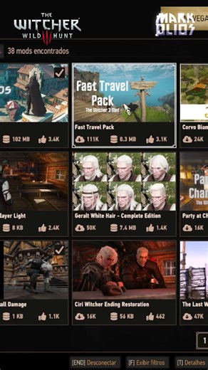 DICAS E MODS PARA JOGAR THE WITCHER 3 REMASTERED NO CONSOLE | Markolios #thewitcher3 #thewitcher4