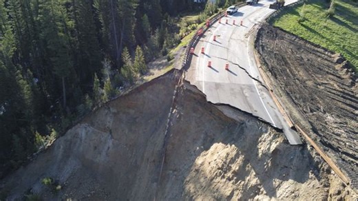 GALLERY: Landslide destroys section of Wyoming's Teton Pass over 3 short days