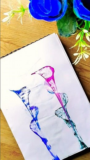 Easy Thread Pulling Art ❤️ Amazing Acrylic Painting #art #drawing #shorts #trending #viral #painting