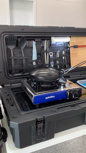 No more digging through tubs or crates — the OzTerrain Portable Kitchen keeps everything in one clean, compact setup. 🎒🍳 | OzTerrain