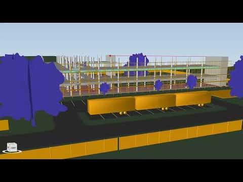 4D simulation Applied to a Commercial Development.