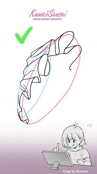 フリルの描き方：可愛い衣装のヒントとテクニック